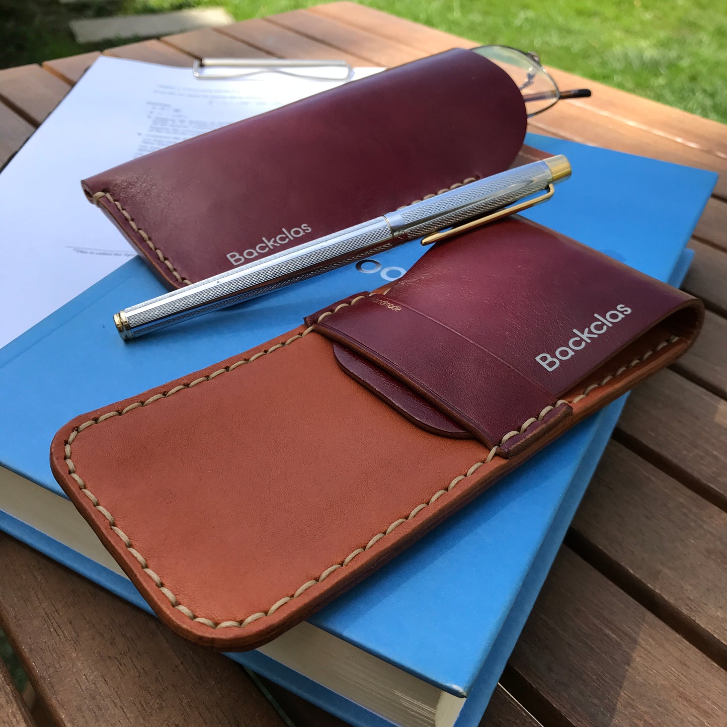 Kalem Kılıfı - Bordo & Taba