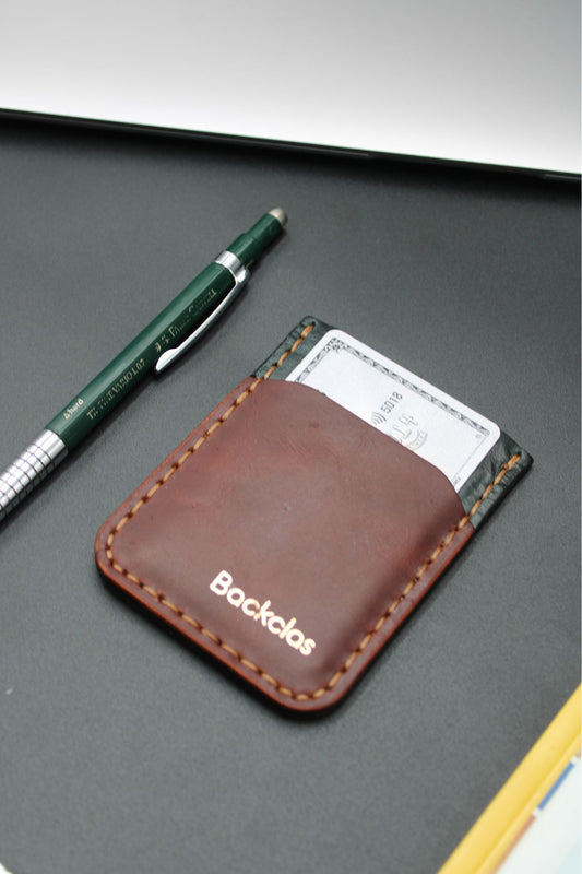 Antik Deri Dikey 3 Gözlü Dikey Kartlık