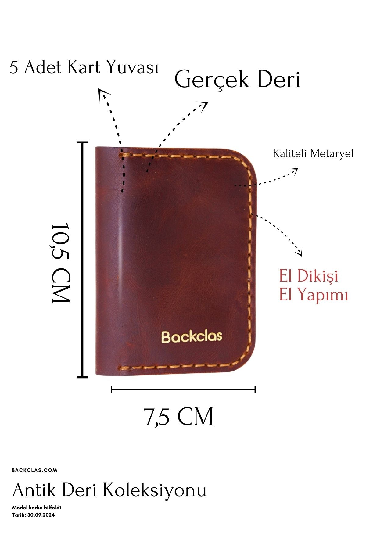 The Classic V5 - Deri Kartlık Cüzdan - Antik Deri Koleksiyonu