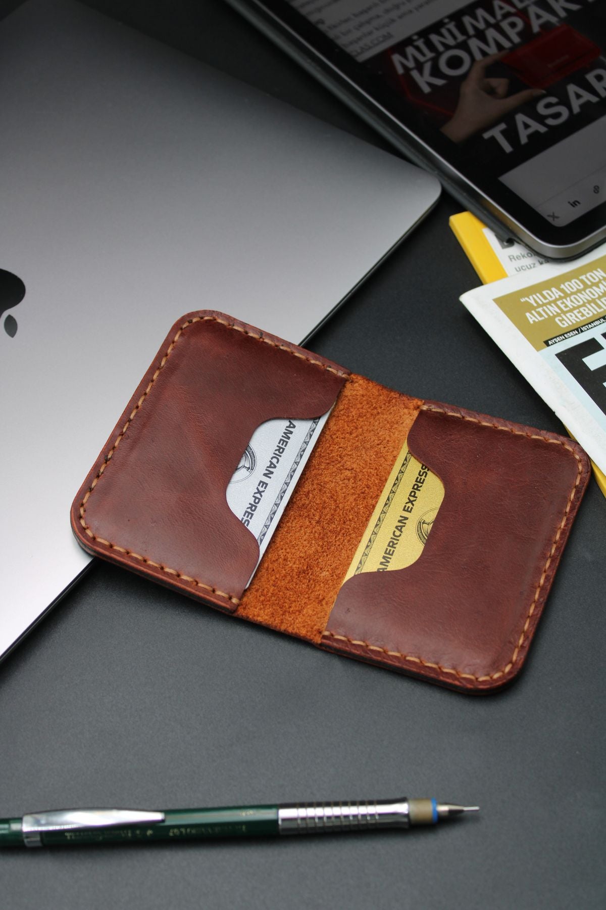 The Classic V5 - Deri Kartlık Cüzdan - Antik Deri Koleksiyonu