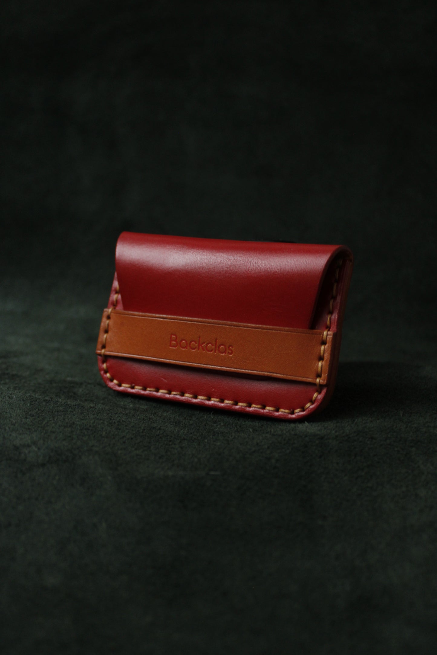 Flap Wallet - Kırmızı & Taba