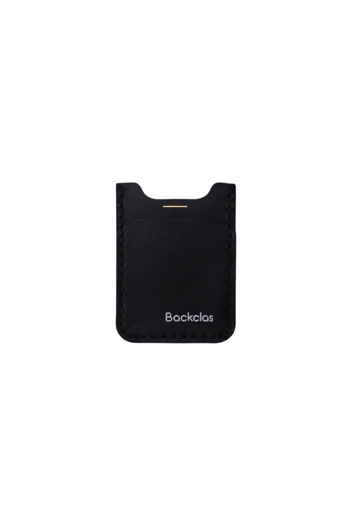 Ultra Minimalist İnce Siyah Dikey Kartlık - 3 Kart Yuvası