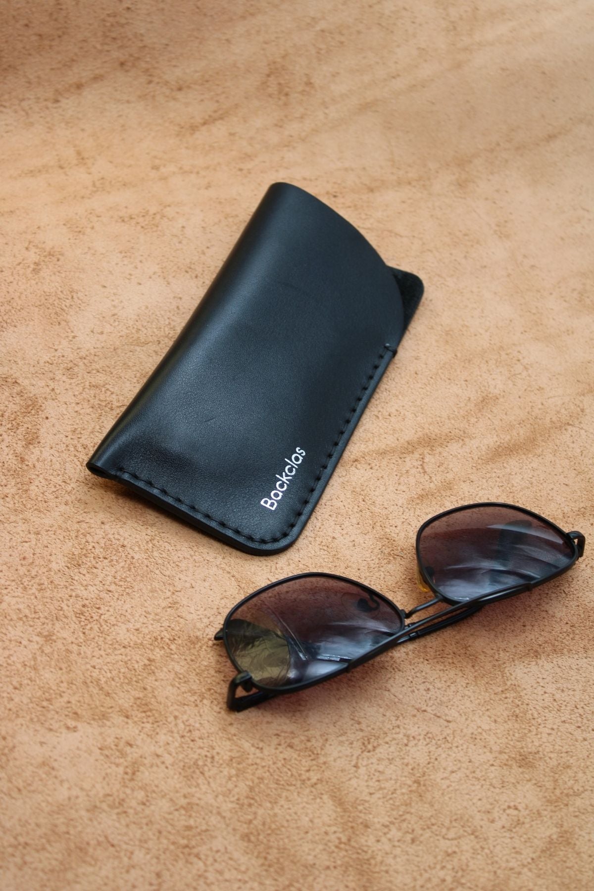 Full Siyah Gözlük Kılıfı - Full Siyah Deri Koleksiyonu