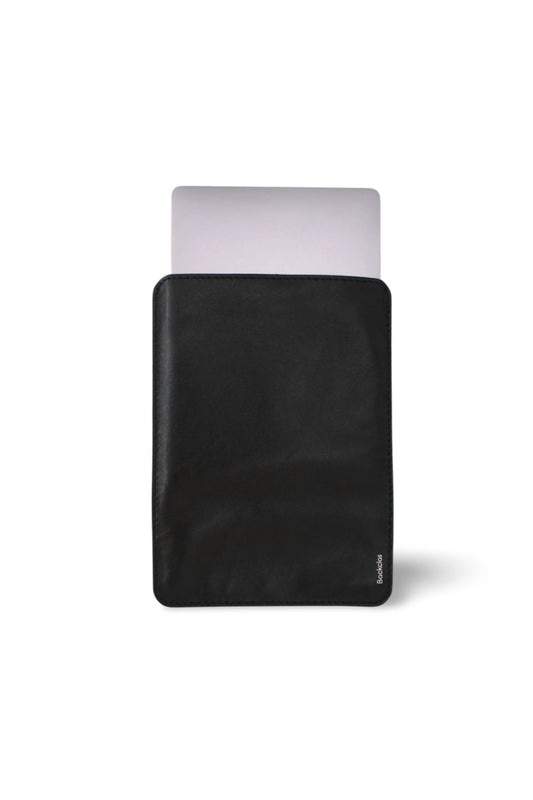 Full Siyah Deri 13 İnç MacBook Kılıfı - Full Siyah Deri Koleksiyonu