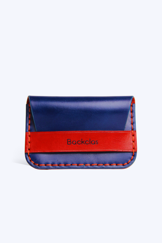 Flap Wallet - Mavi & Kırmızı