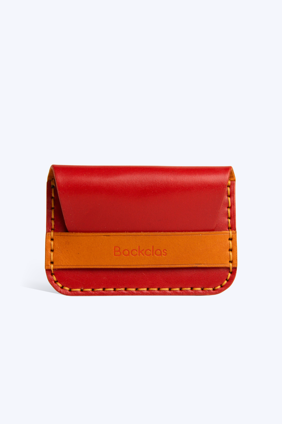 Flap Wallet - Kırmızı & Taba