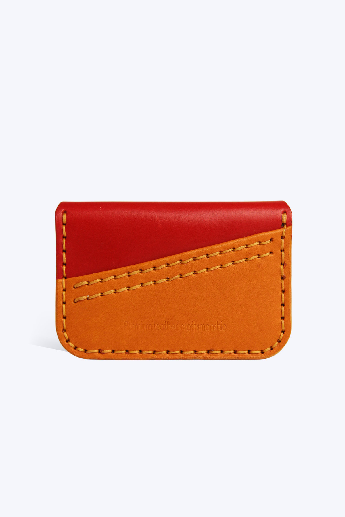 Flap Wallet - Kırmızı & Taba