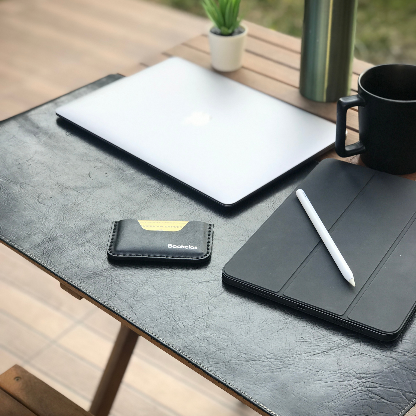 Thin Wallet - Yatay - Siyah