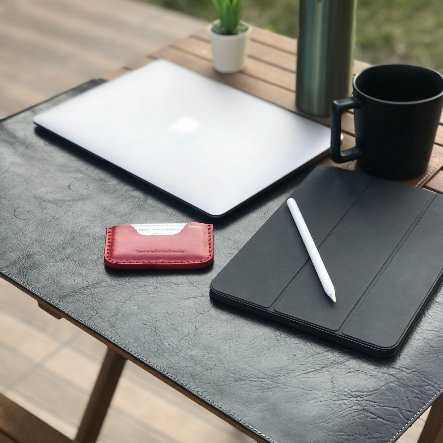 Thin Wallet - Yatay - kırmızı