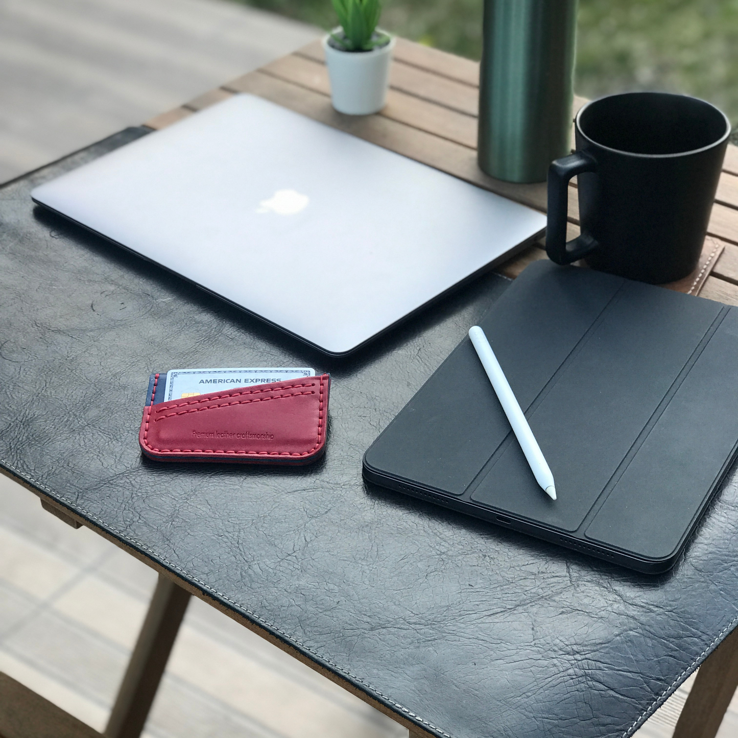 Flap Wallet - Mavi & Kırmızı