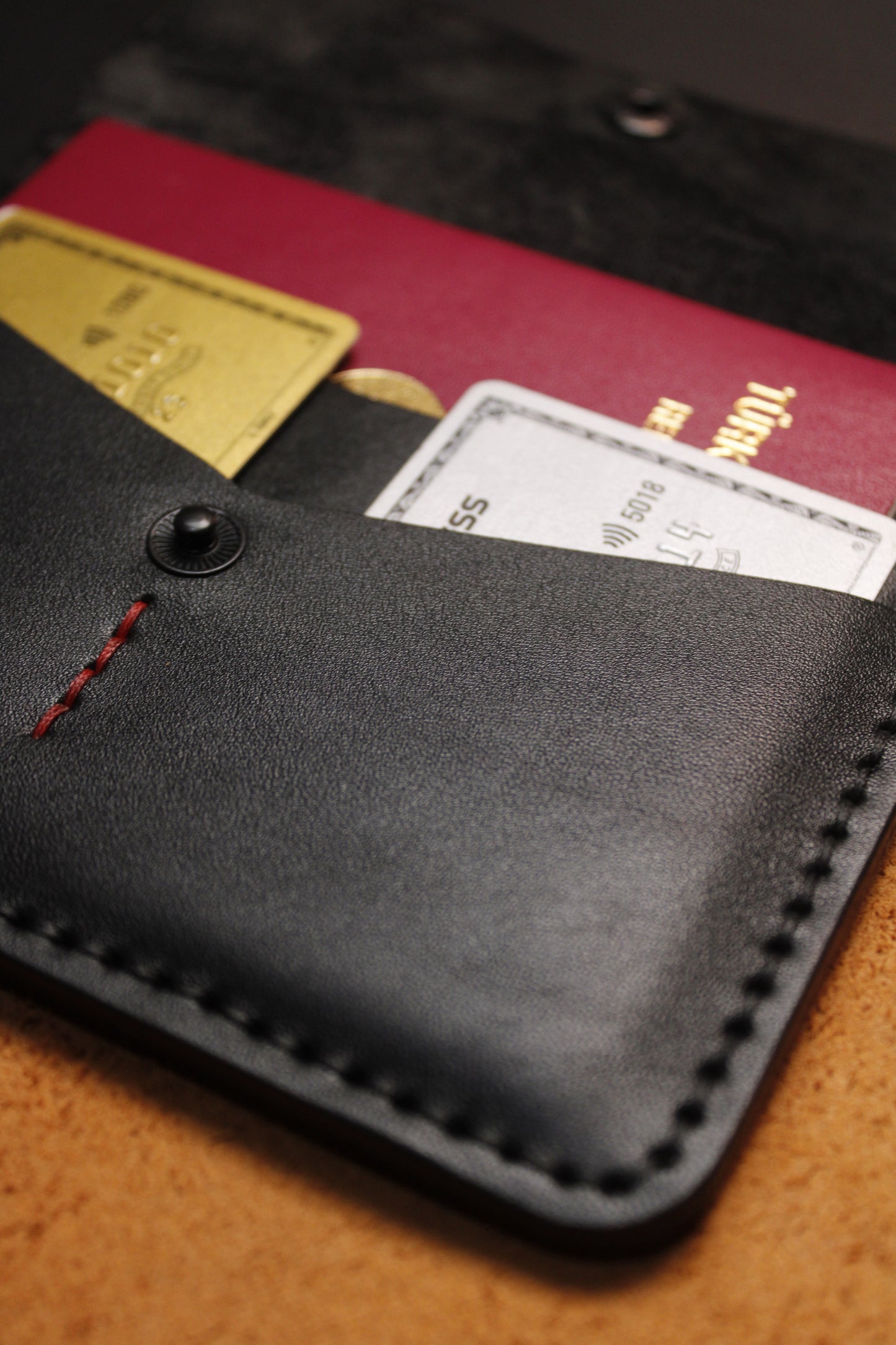 Zarf Pasaportluk - Full Siyah Deri Koleksiyonu