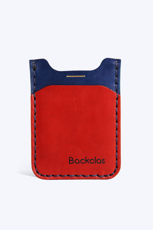Thin Wallet - Dikey - Kırmızı & Mavi