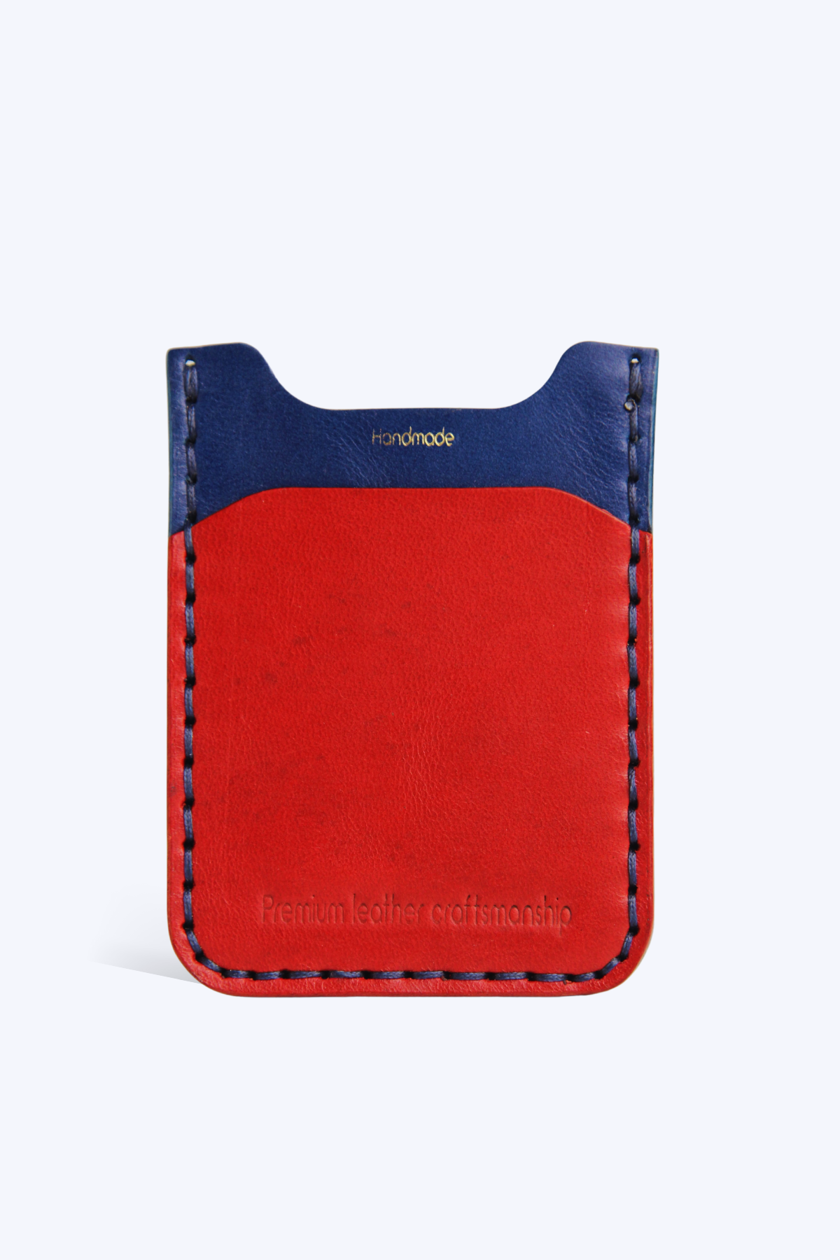 Thin Wallet - Dikey - Kırmızı & Mavi
