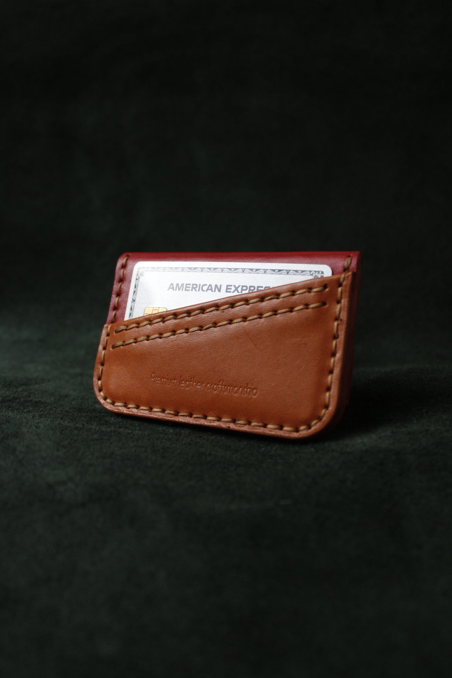 Flap Wallet - Kırmızı & Taba