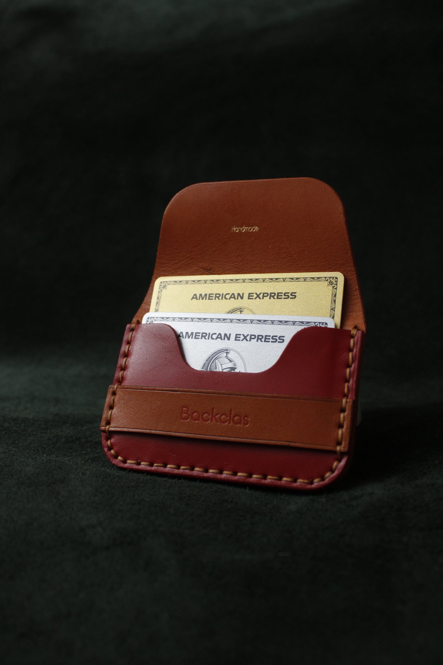 Flap Wallet - Kırmızı & Taba