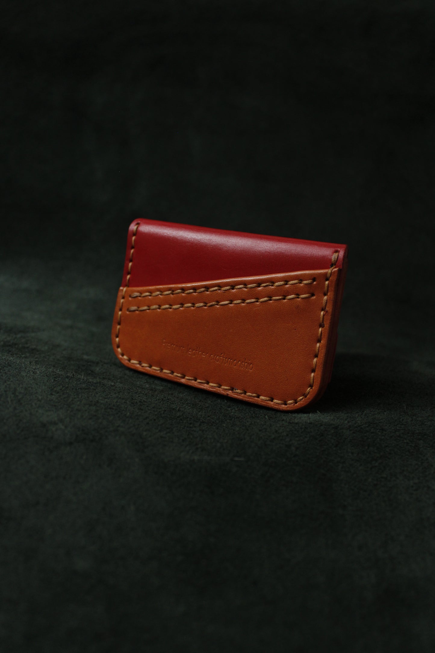 Flap Wallet - Kırmızı & Taba